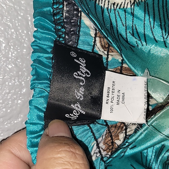 Blue and Green Pleated Maxi Sundress for Prom - Picture 5 of 7